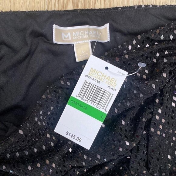 Michael Kors NYE Sequin Ruffle Mini Skirt Disco Core Holiday Party Glam Large - Picture 7 of 12